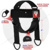 RDX Arnés De Cuello Para Levantamiento De Peso - Negro + - Imagen 2