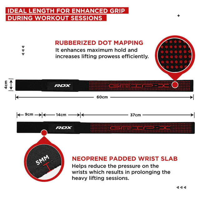 Strap RDX Levantamiento de Peso - Negra - Imagen 2
