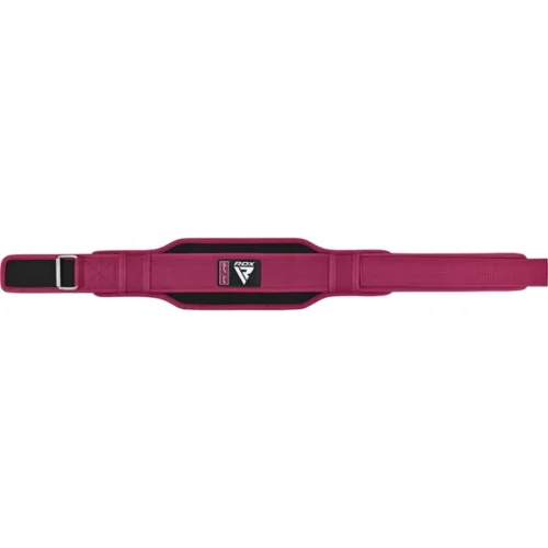 RDX Cinturón Levantamiento De Peso RX5 - Rosa -Talla M - Imagen 4