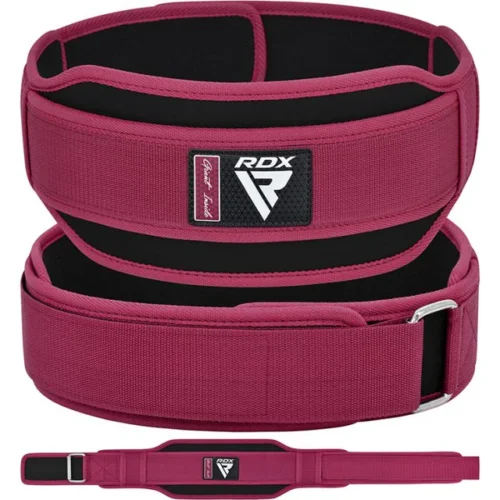 RDX Cinturón Levantamiento De Peso RX5 - Rosa -Talla M - Imagen 2
