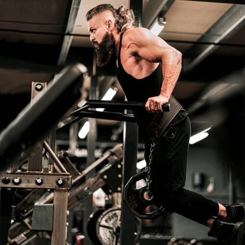 Cinturón de inmersión para entrenamiento con pesas RDX T7 con cadena - Imagen 2