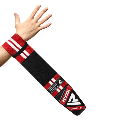 RDX Venda Levantamiento de Peso - Soporte de Muñeca - W4 - Rojo - Talla S - Imagen 2